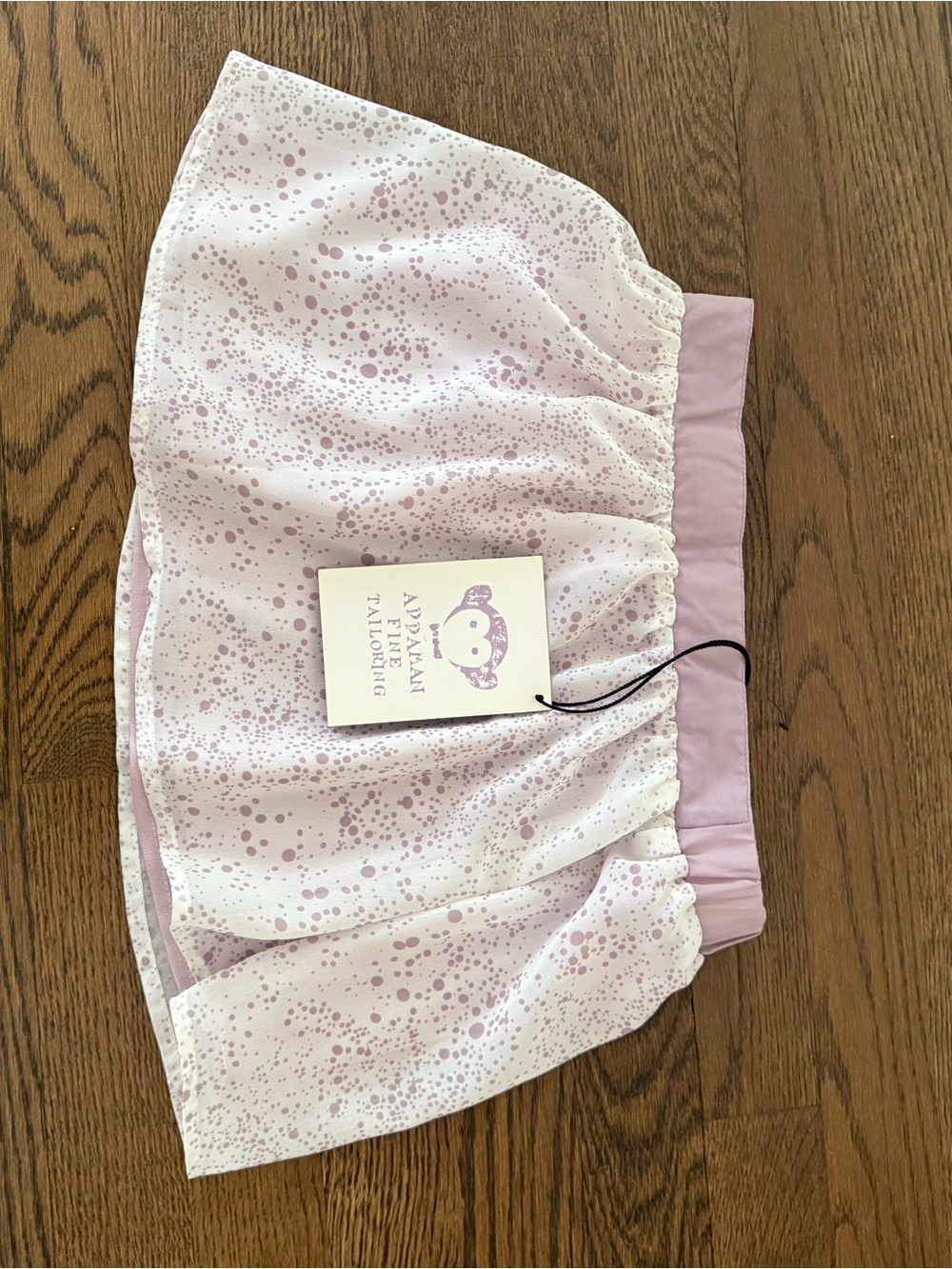 Appaman girls Skirt with purple polka dots